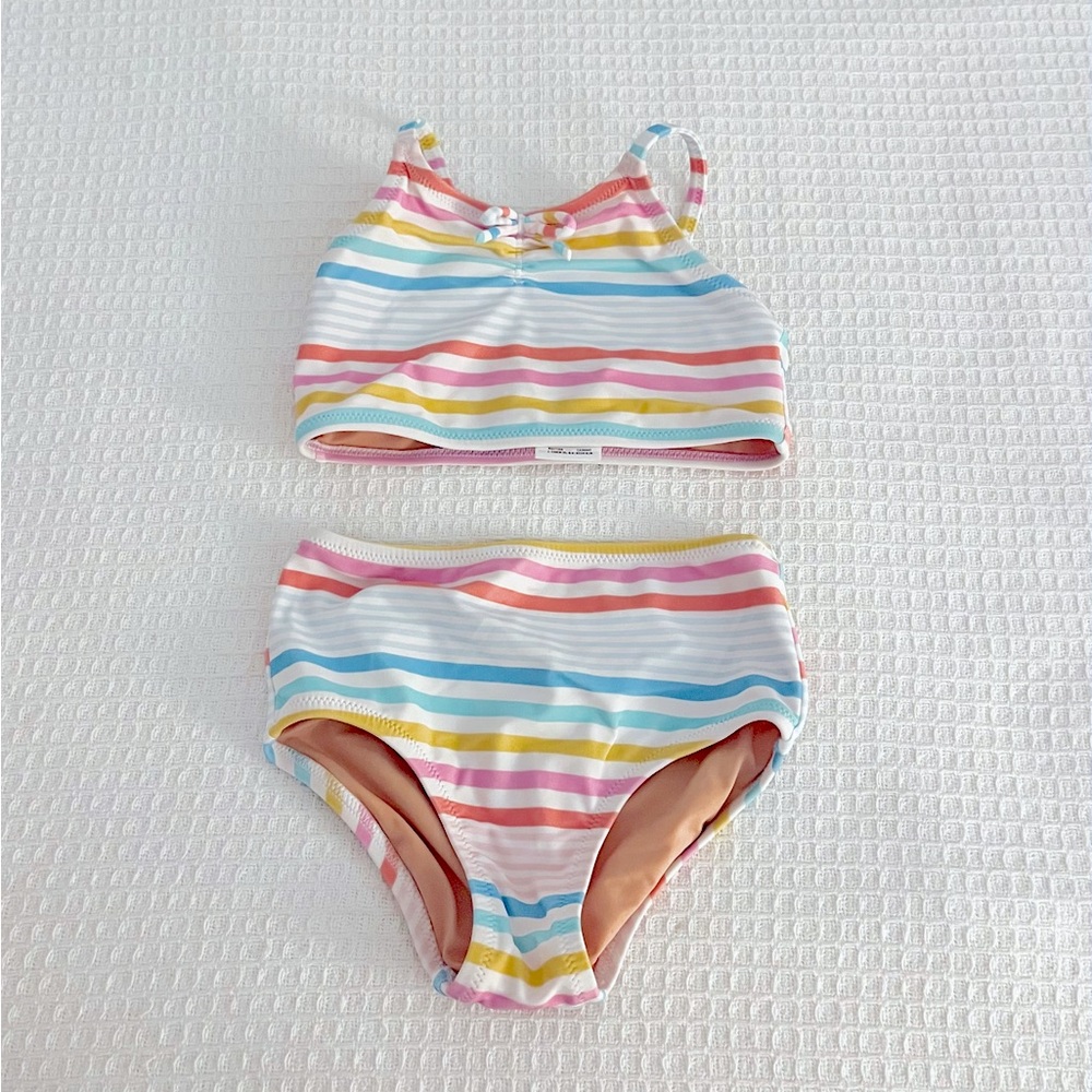 Crewcuts striped bikini 3T